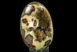 Lustrous, Calcite Crystal Filled Septarian Geode Egg - Utah #170021-2